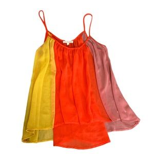 Lush Clothing Sheer Multicolor Tank Top